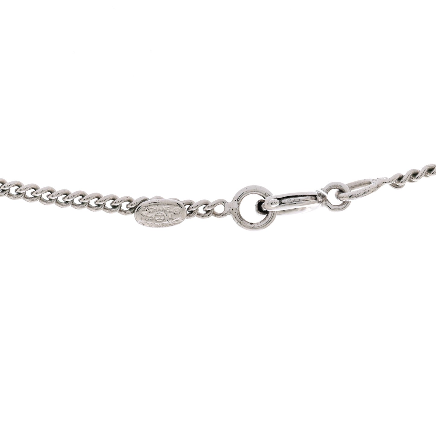 Crystal Timeless CC Necklace Silver