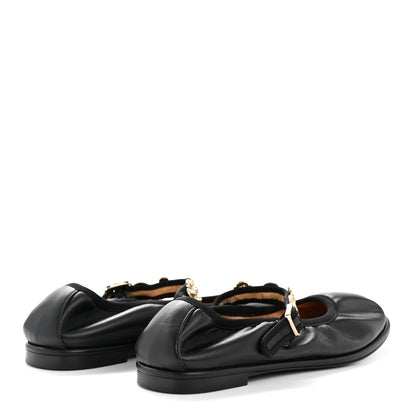 Chanel Lambskin Charm Mary Jane Flats 39 Black 5 of 11
