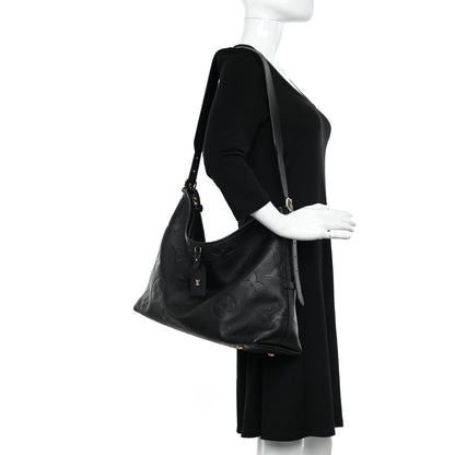 Louis Vuitton Empreinte Monogram Giant CarryAll MM Black 3 of 14