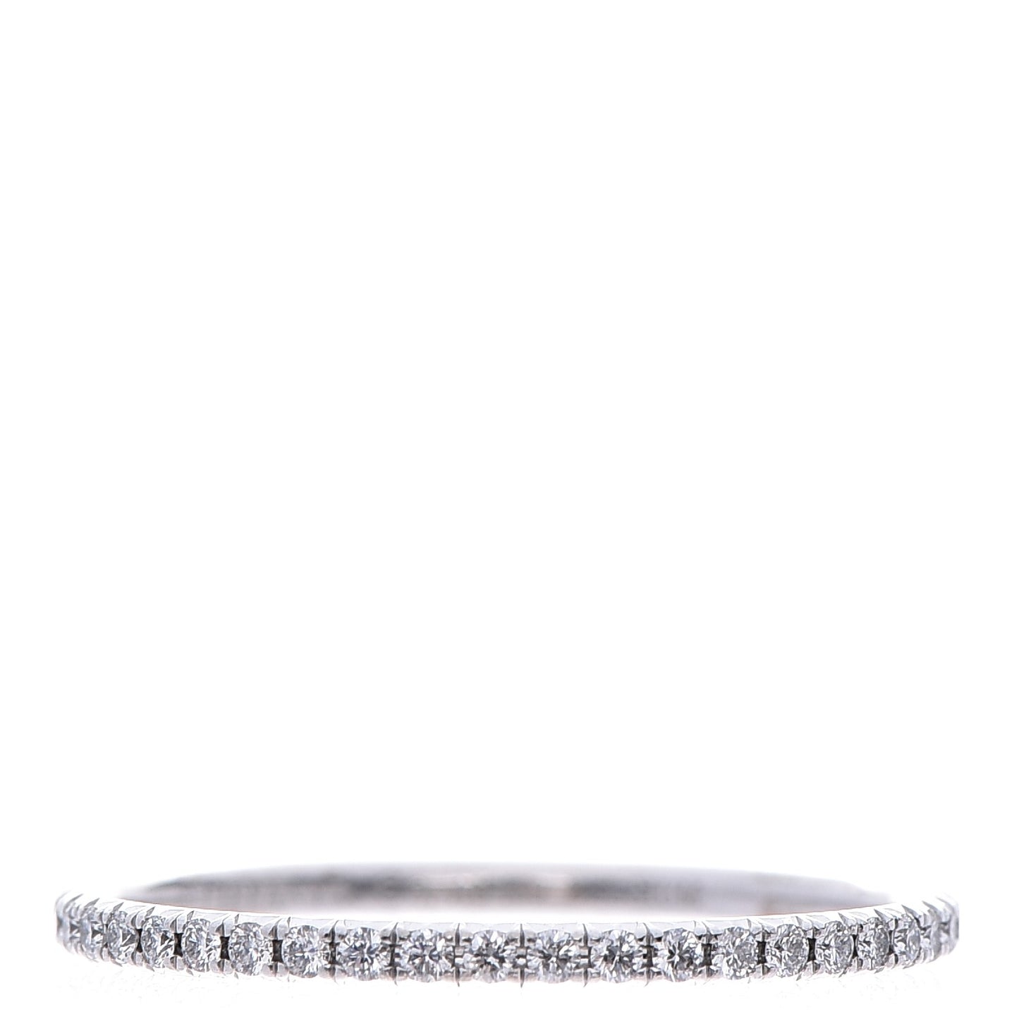 18K White Gold Diamond Metro Ring 7.5