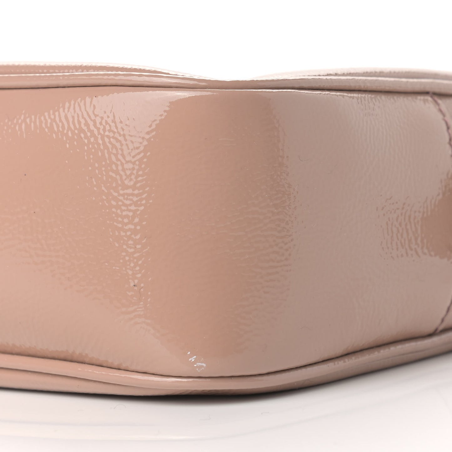 Vernice Naplack Small Soho Disco Bag Dark Cipria