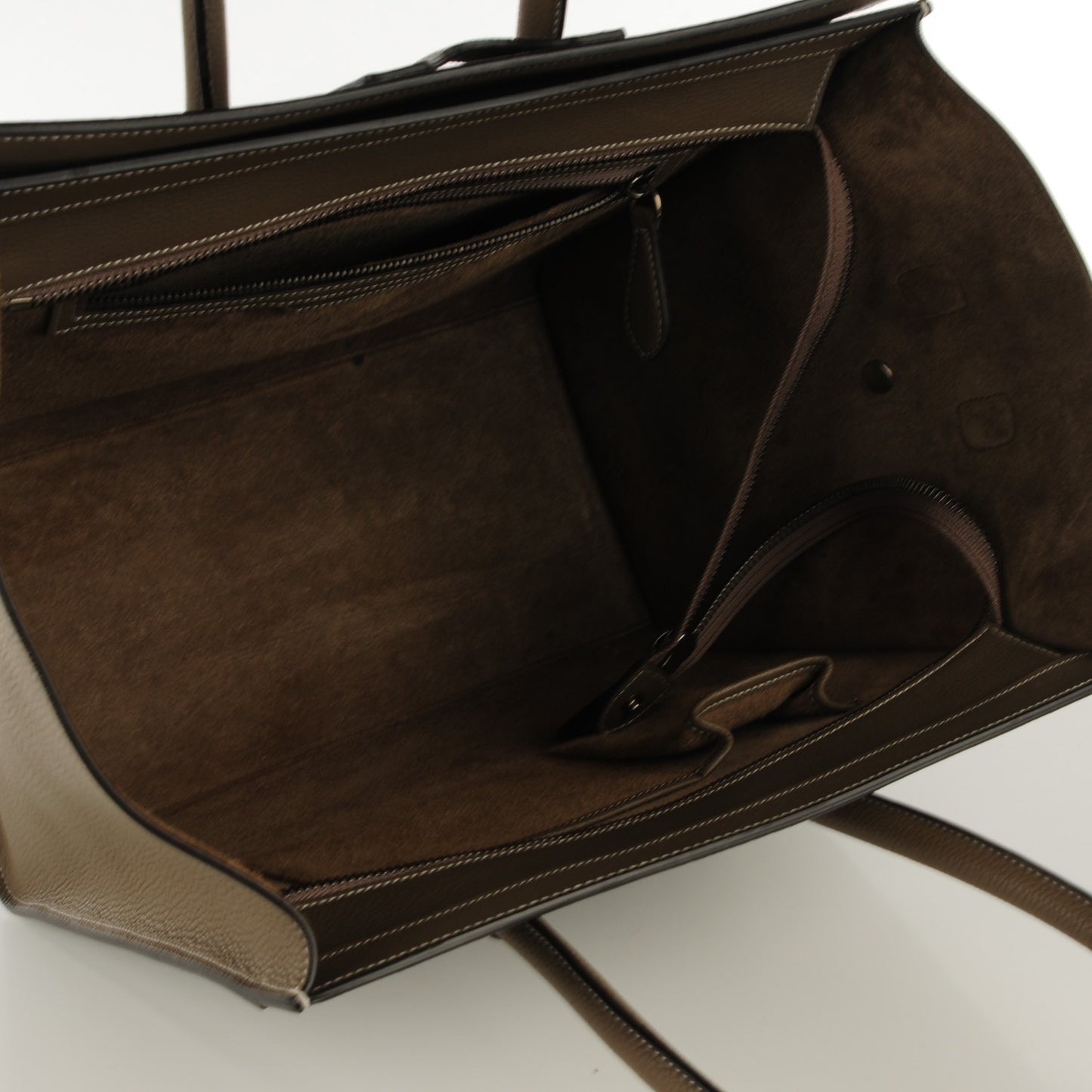 Drummed Calfskin Mini Luggage Souris
