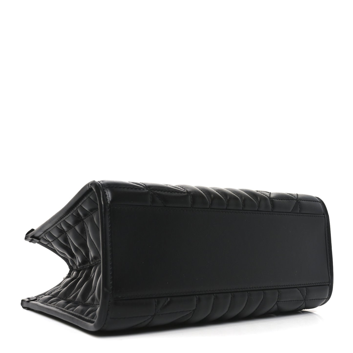 Calfskin Matelasse Aria Small GG Marmont Shoulder Tote Black