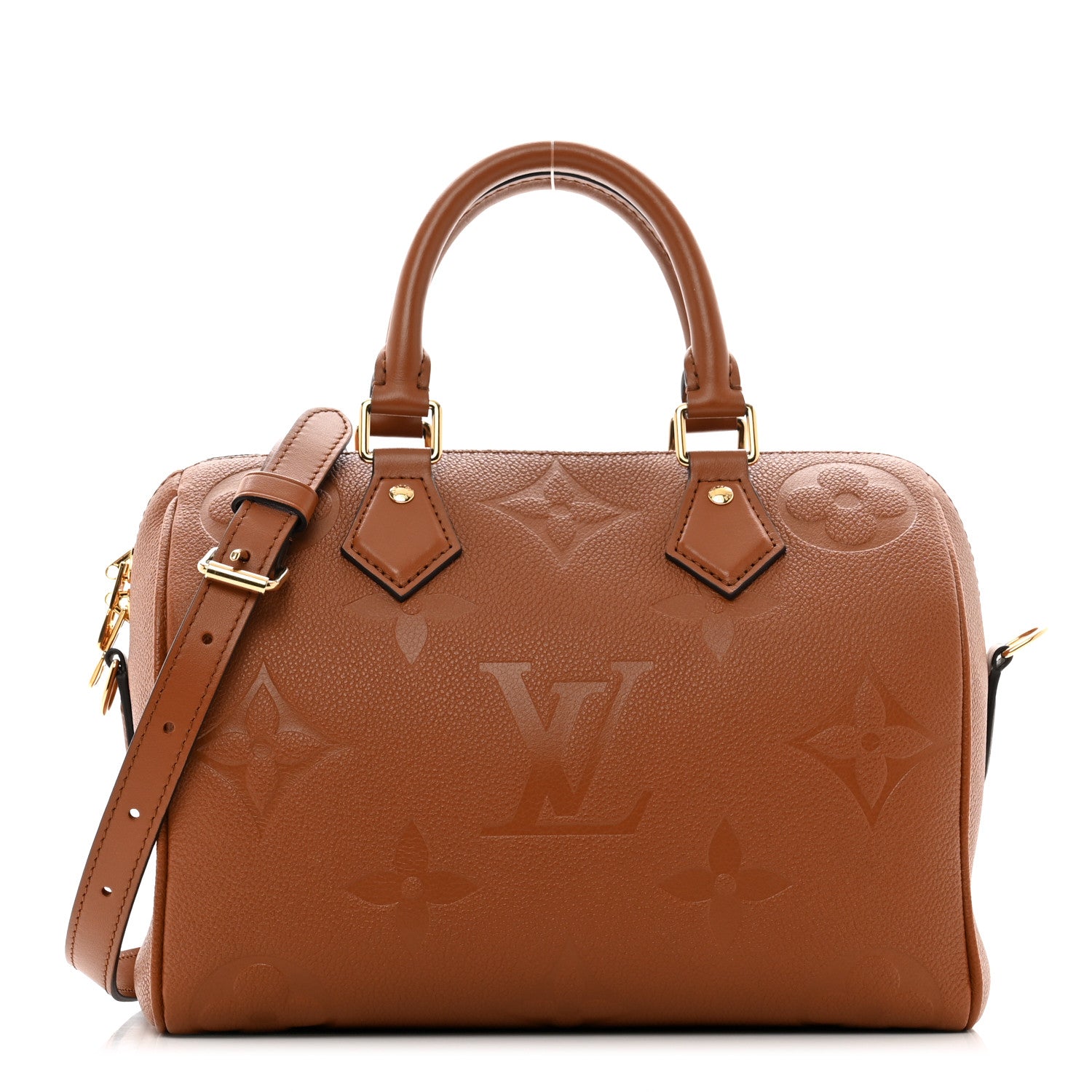 Louis Vuitton Empreinte Monogram Giant Speedy Bandouliere 25 Cognac 1 of 10