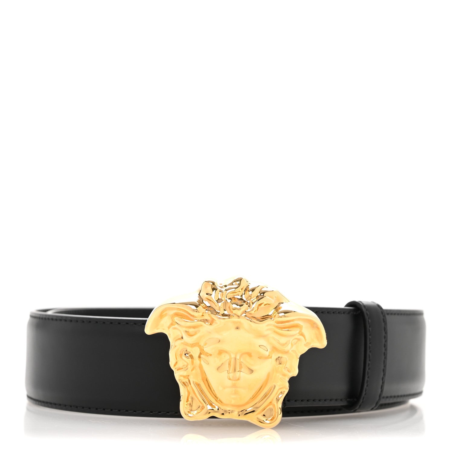 Versace Calfskin 4cm La Medusa Belt 90 36 Black 1 of 8