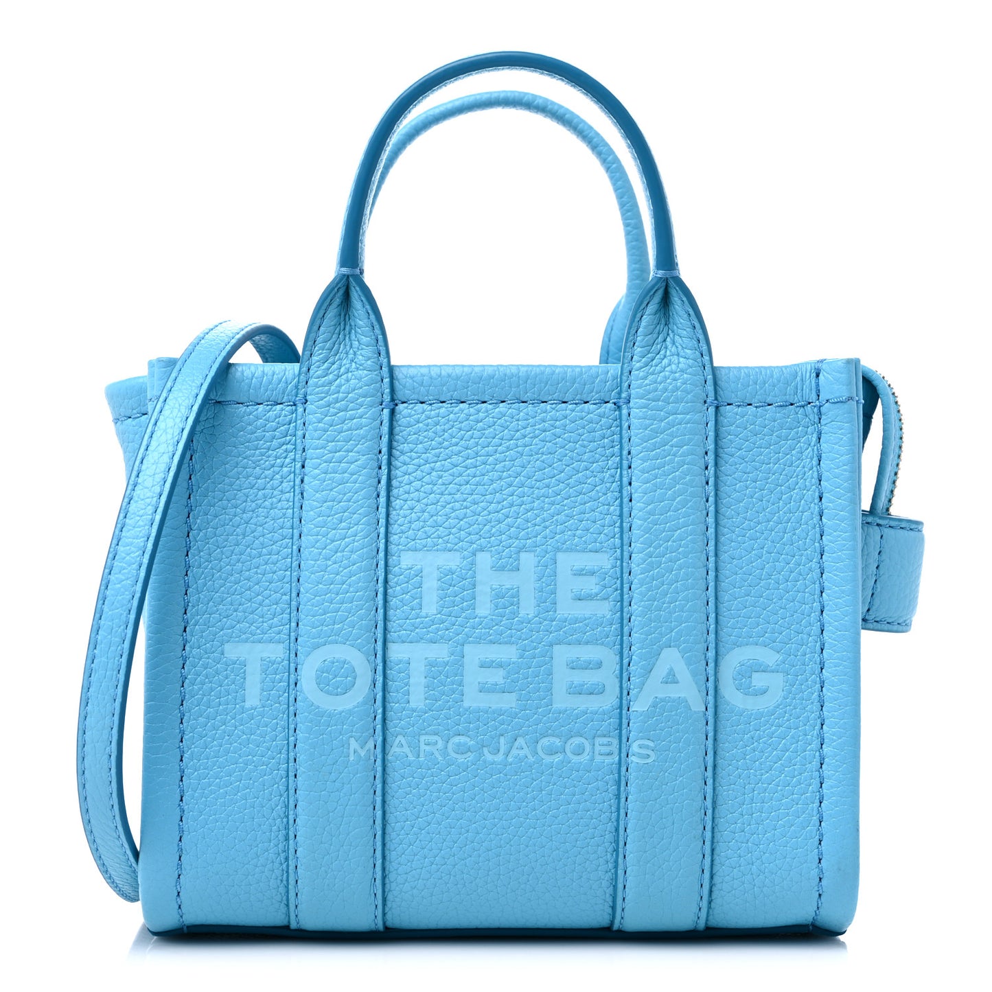 Grained Calfskin Micro The Tote Bag Pool