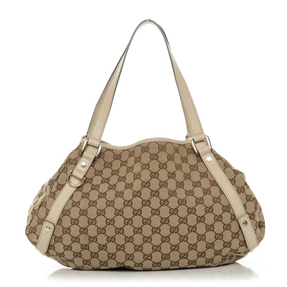 Gucci Monogram Medium Abbey Shoulder Bag Off White 1 of 6