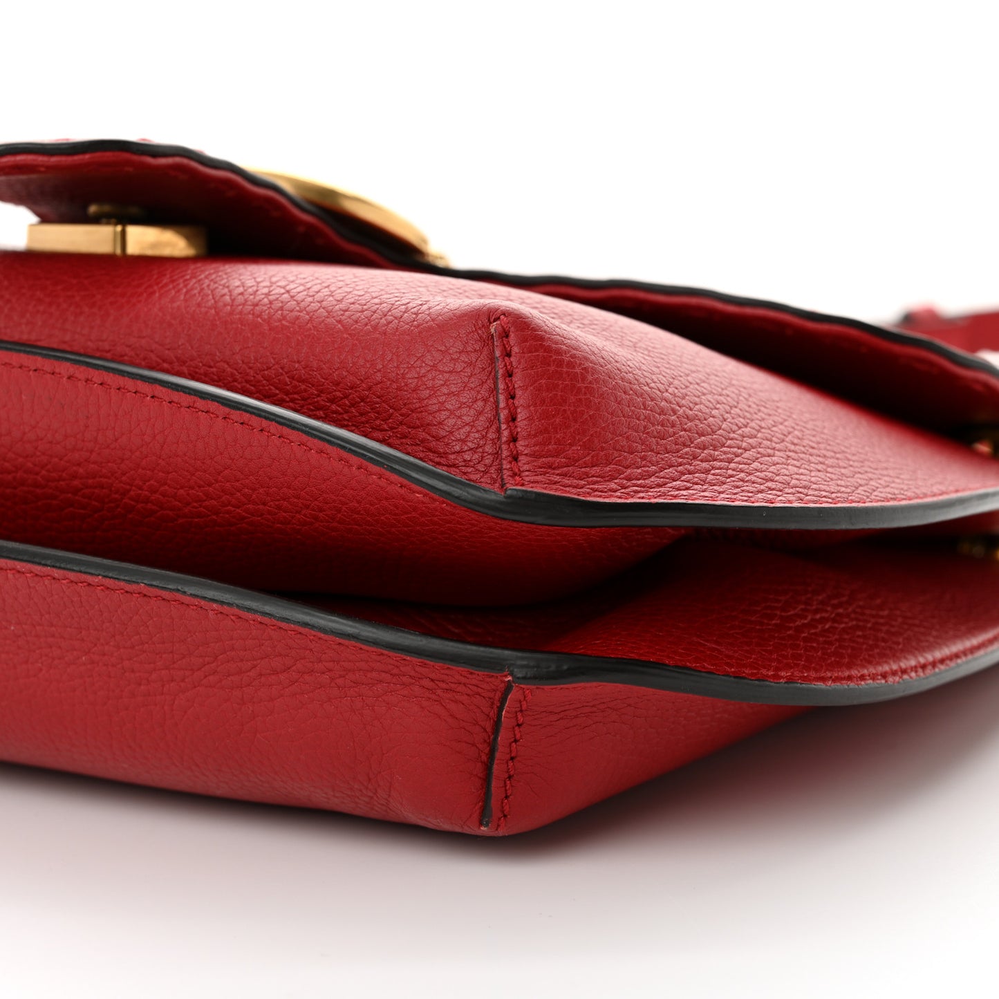 Cellarius Calfskin Feline GG Marmont Flap Shoulder Bag Vulcanic Red