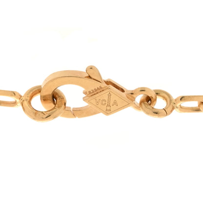 Van Cleef & Arpels 18K Yellow Gold Carnelian 5 Motifs Vintage Alhambra Bracelet 4 of 6