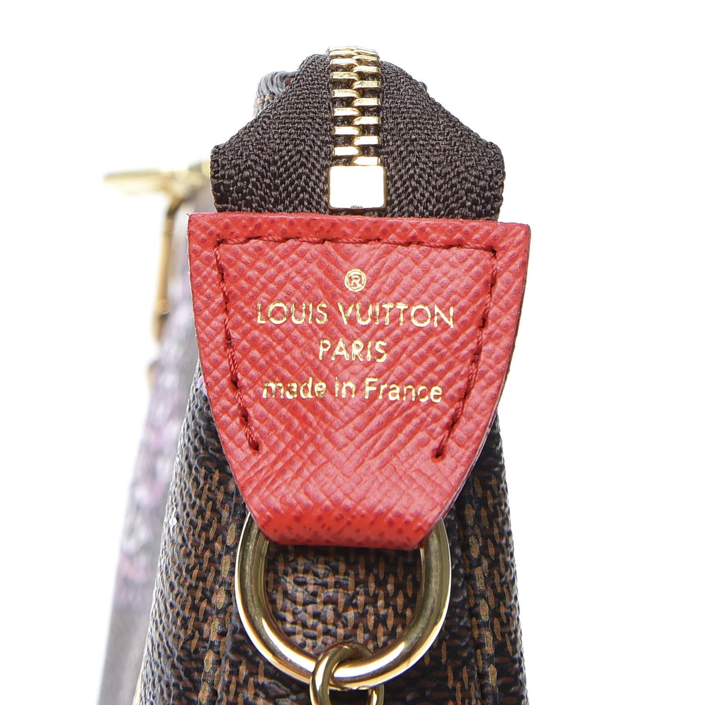 Damier Ebene 2019 Christmas Animation Mini Pochette Accessories Red