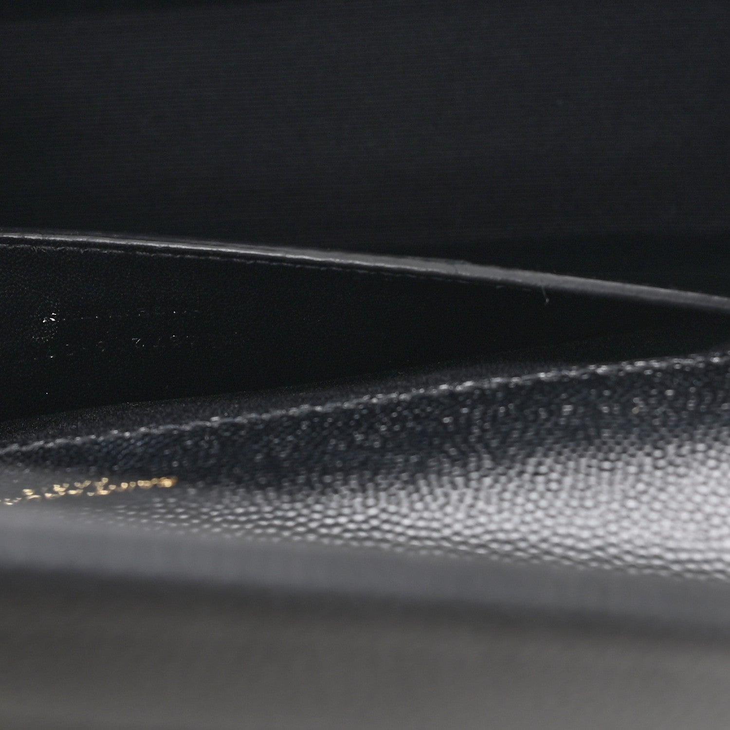 Saint Laurent Grain De Poudre Matelasse Chevron Medium Monogram Satchel Black 7 of 11