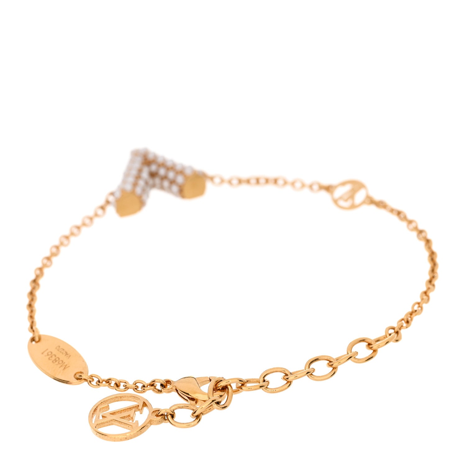 Louis Vuitton Essential V Perle Bracelet Gold 2 of 4