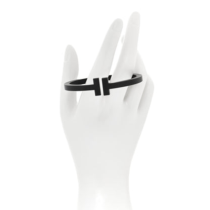 Tiffany Black-Coated Stainless Steel T Square Bracelet 2 of 4
