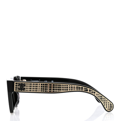 Chanel Acetate Metal Butterfly Sunglasses 71553A Black 3 of 8