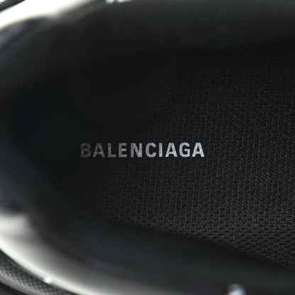 Balenciaga Technical Fabric Allover Logo Mens Triple S Sneakers 44 Black White 6 of 7