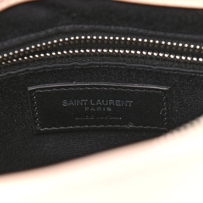 Saint Laurent Calfskin Y Quilted Monogram Medium Loulou Chain Satchel Rose Antic 7 of 16
