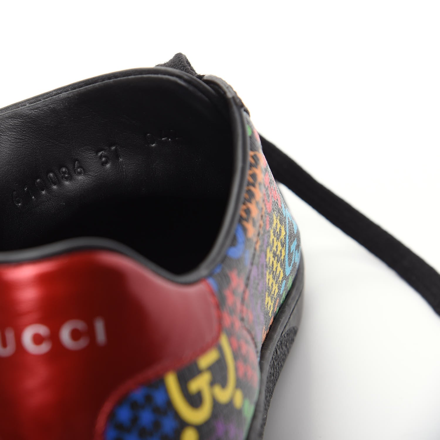 Gucci GG Supreme Monogram Psychedelic Sneakers 37 Black Multicolor 10 of 11