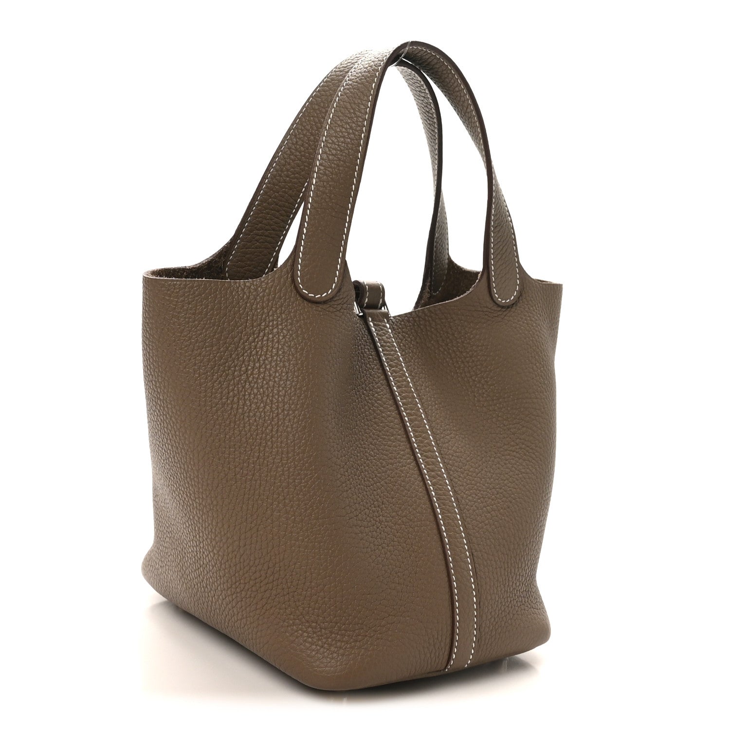 Hermes Taurillon Clemence Picotin Lock 18 PM Etoupe 3 of 12