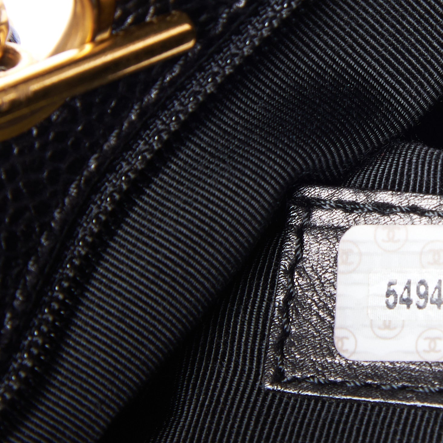 Chanel Caviar Large CC Shoulder Bag Black 9 of 9