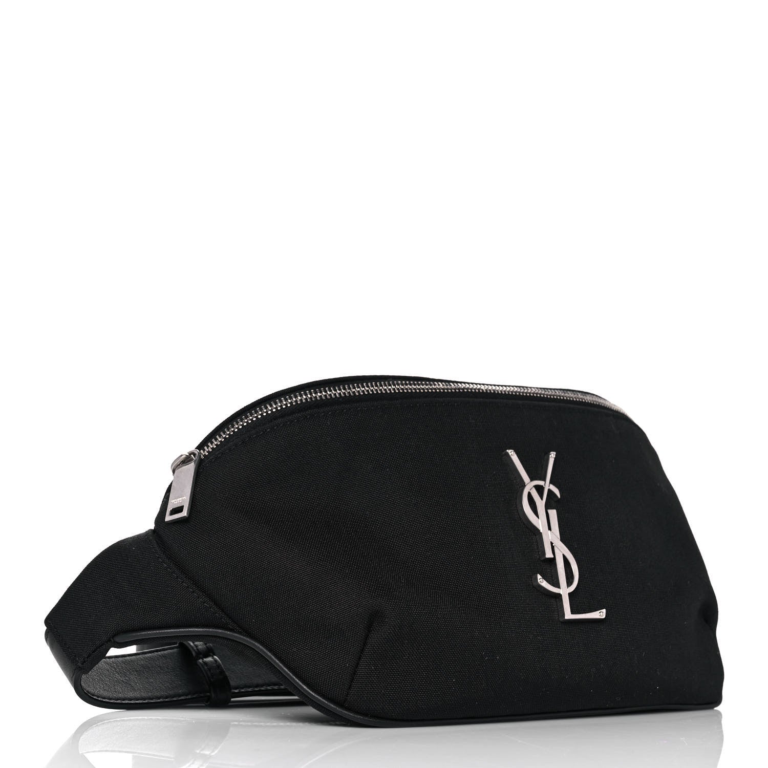 Saint Laurent Canvas Monogram Belt Bag Black 4 of 9