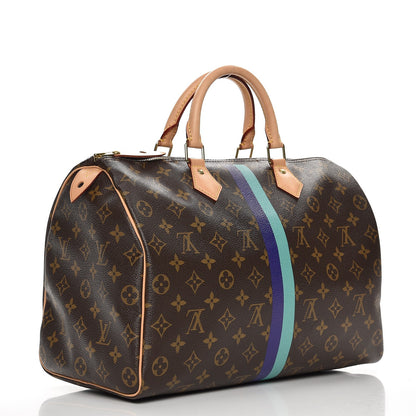 Louis Vuitton Monogram My LV Heritage Speedy 35 Vert Clair Violet 3 of 8