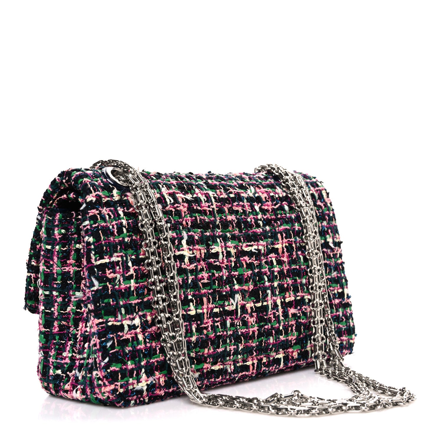 Chanel Tweed Resin 2.55 Reissue 225 Flap Pink 3 of 10