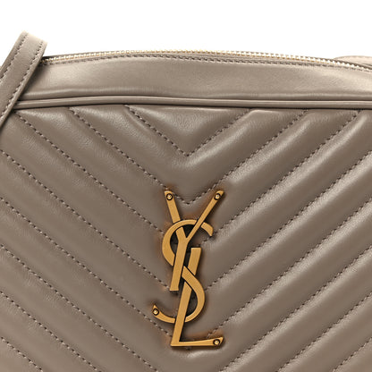 Saint Laurent Calfskin Matelasse Monogram Lou Camera Bag Greyish Brown 8 of 10