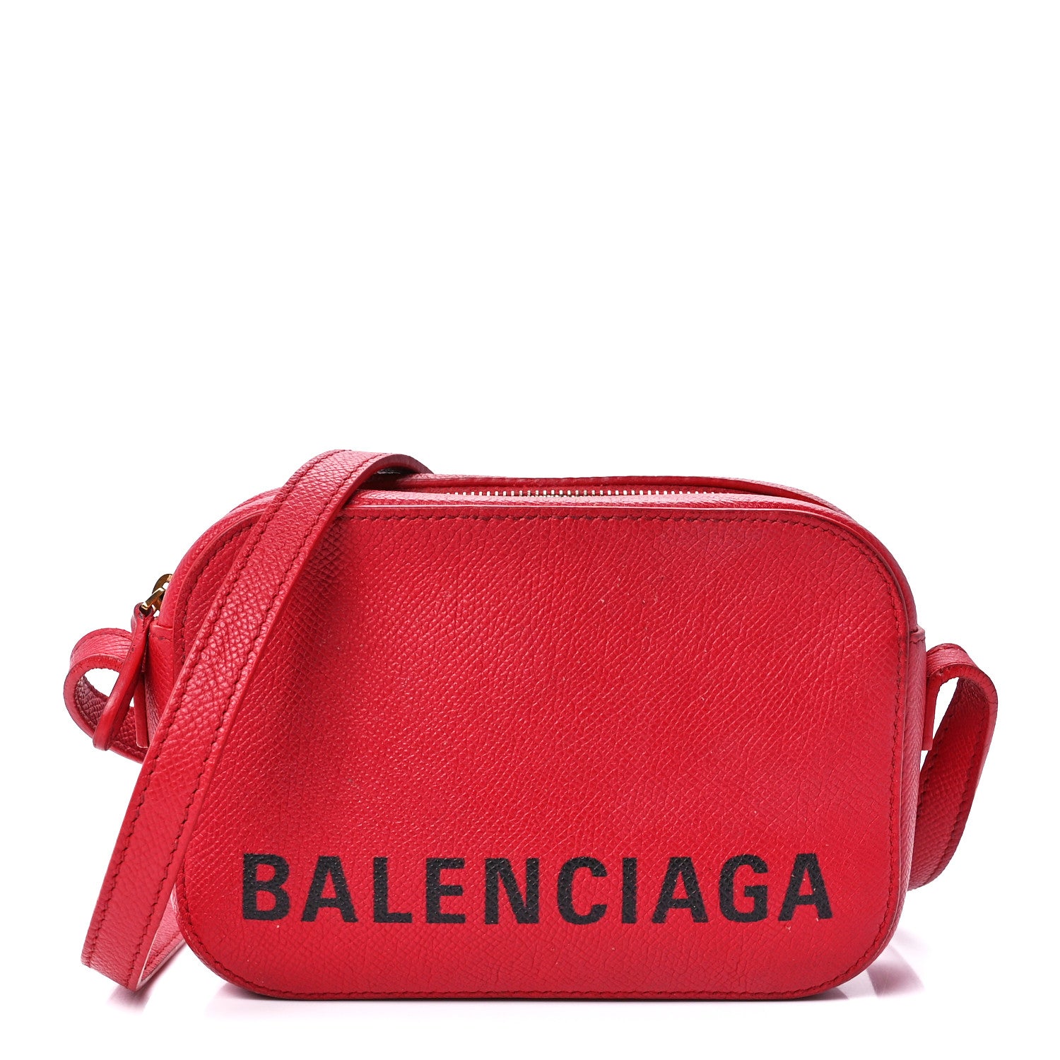 Balenciaga Grained Calfskin XS Ville Camera Bag Rouge 1 of 12