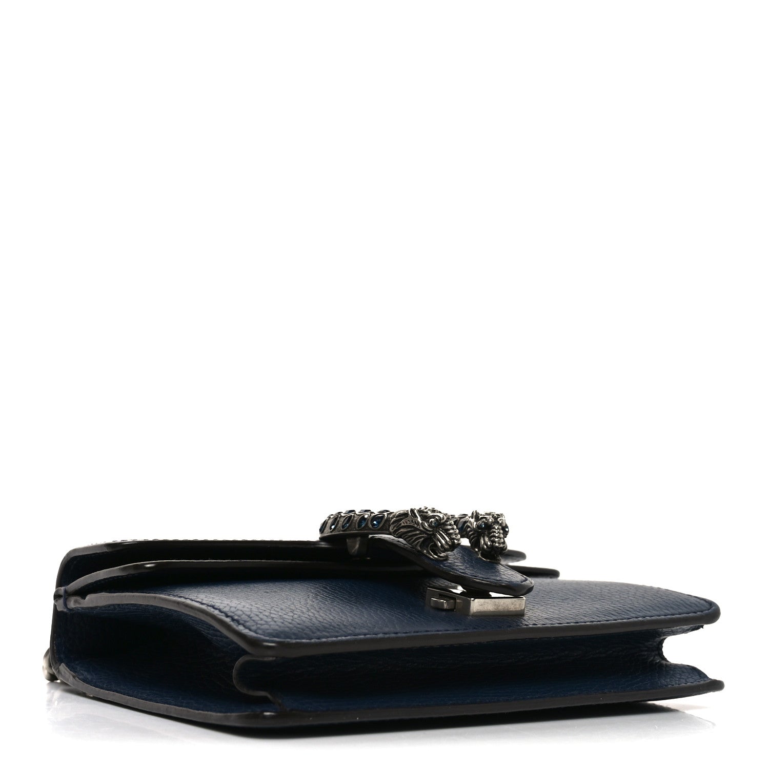 Gucci Dollar Calfskin Crystal Mini Dionysus Shoulder Bag Blue Agata Montana Sapphire 4 of 10