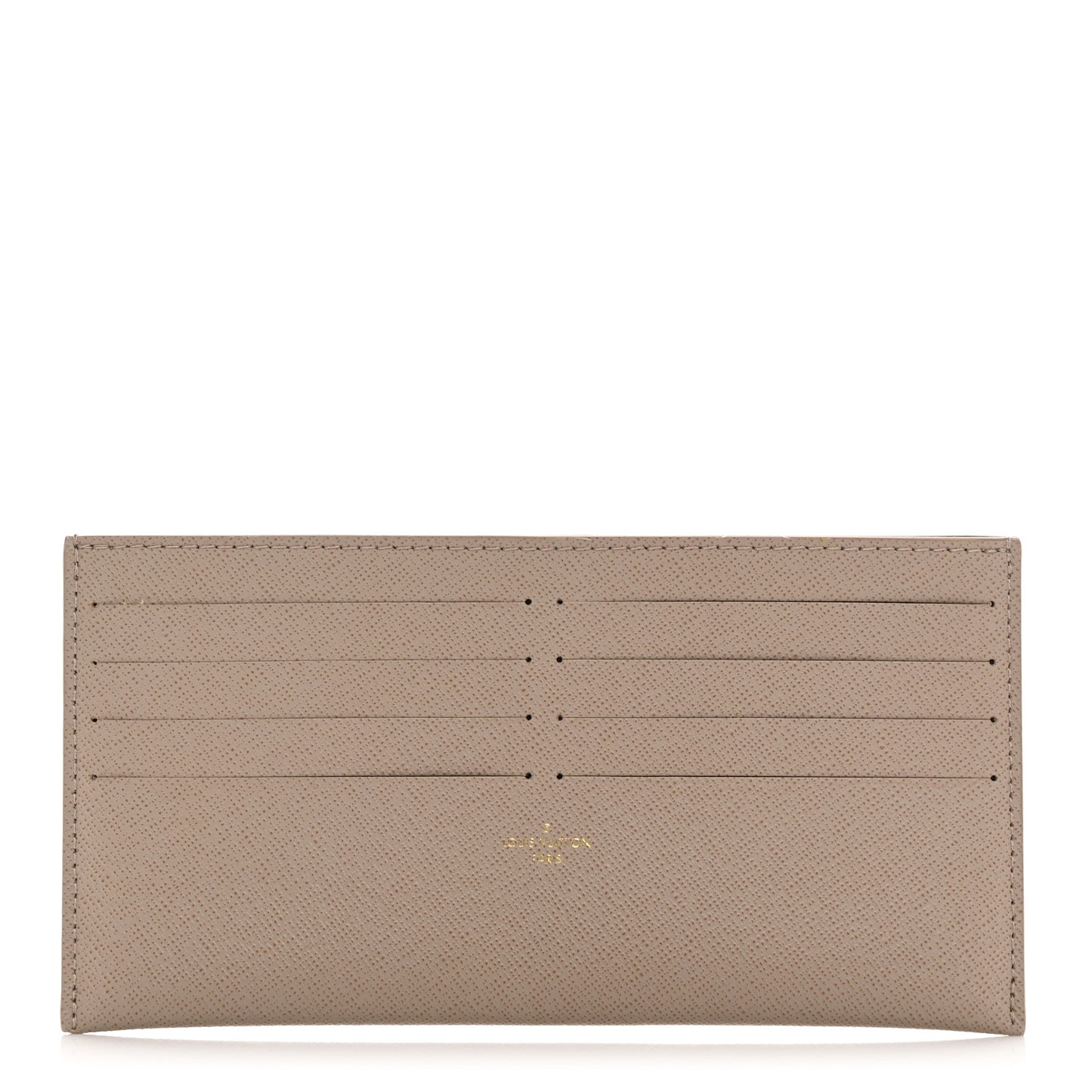 Calfskin Felicie Chain Wallet Card Holder Insert Tourterelle