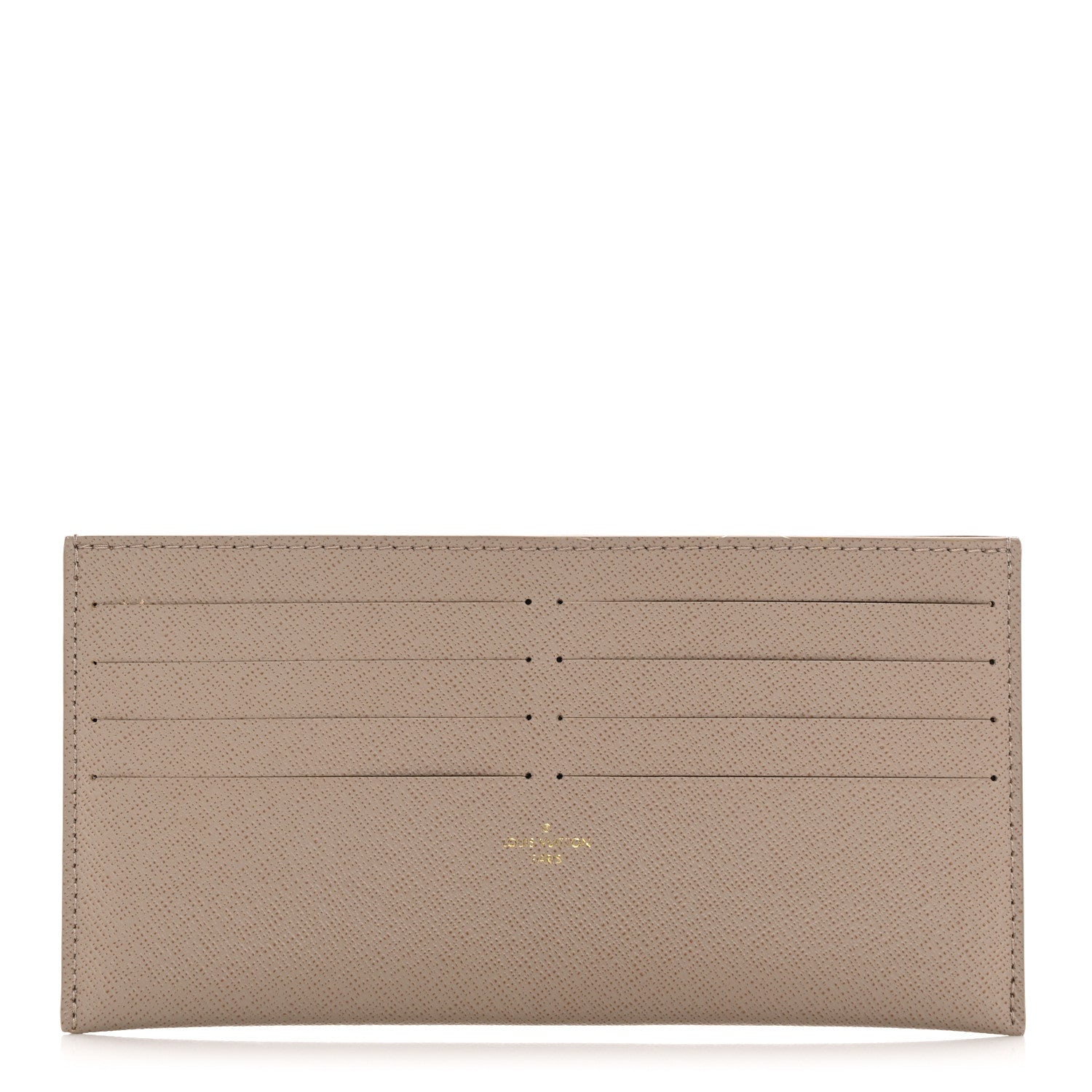 Louis Vuitton Calfskin Felicie Chain Wallet Card Holder Insert Tourterelle 1 of 10