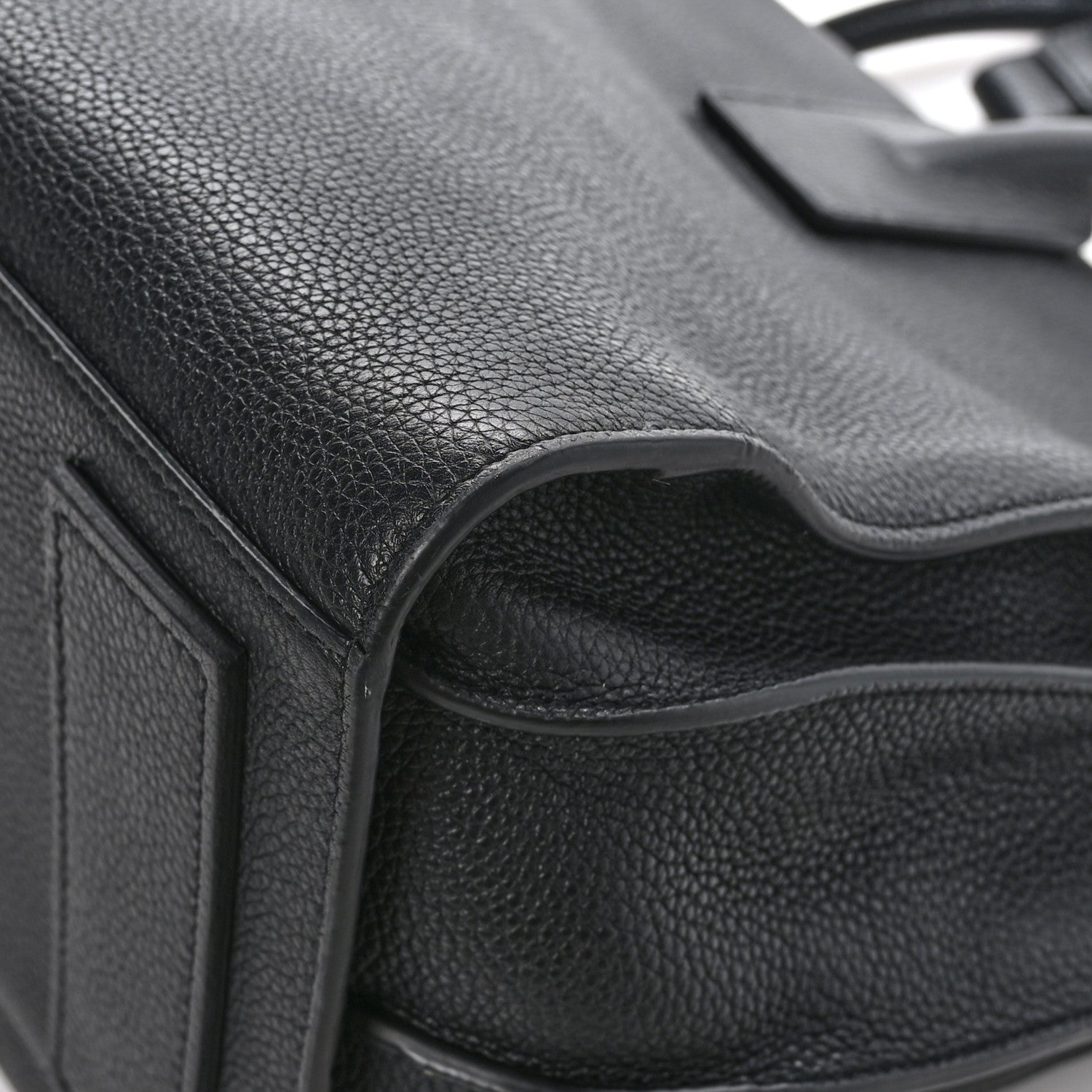 Saint Laurent Grained Calfskin Medium Souple Sac De Jour Black 12 of 12