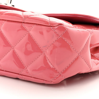 Chanel Patent Quilted Small Coco Shine Flap Pink 10 of 19
