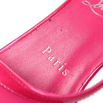 Christian Louboutin Metallic Patent Rosalie 100 Sandals 38 Pink 10 of 11