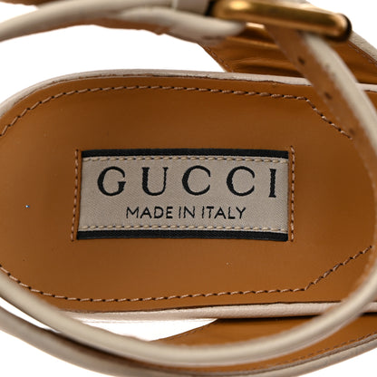 Gucci Quentin Granada Kid Horsebit 25/60mm Platform Sandals 38 Mystic White 6 of 9