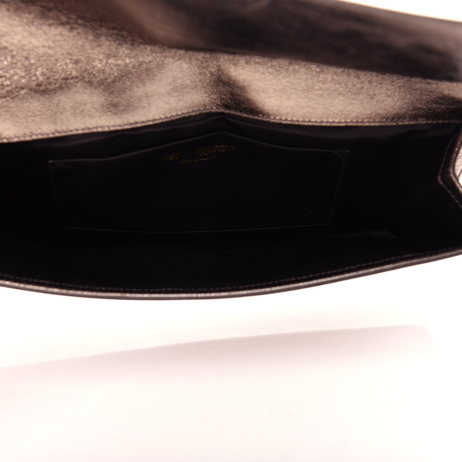 Saint Laurent Metallic Calfskin Monogram Large Belle De Jour Clutch Gold 5 of 6