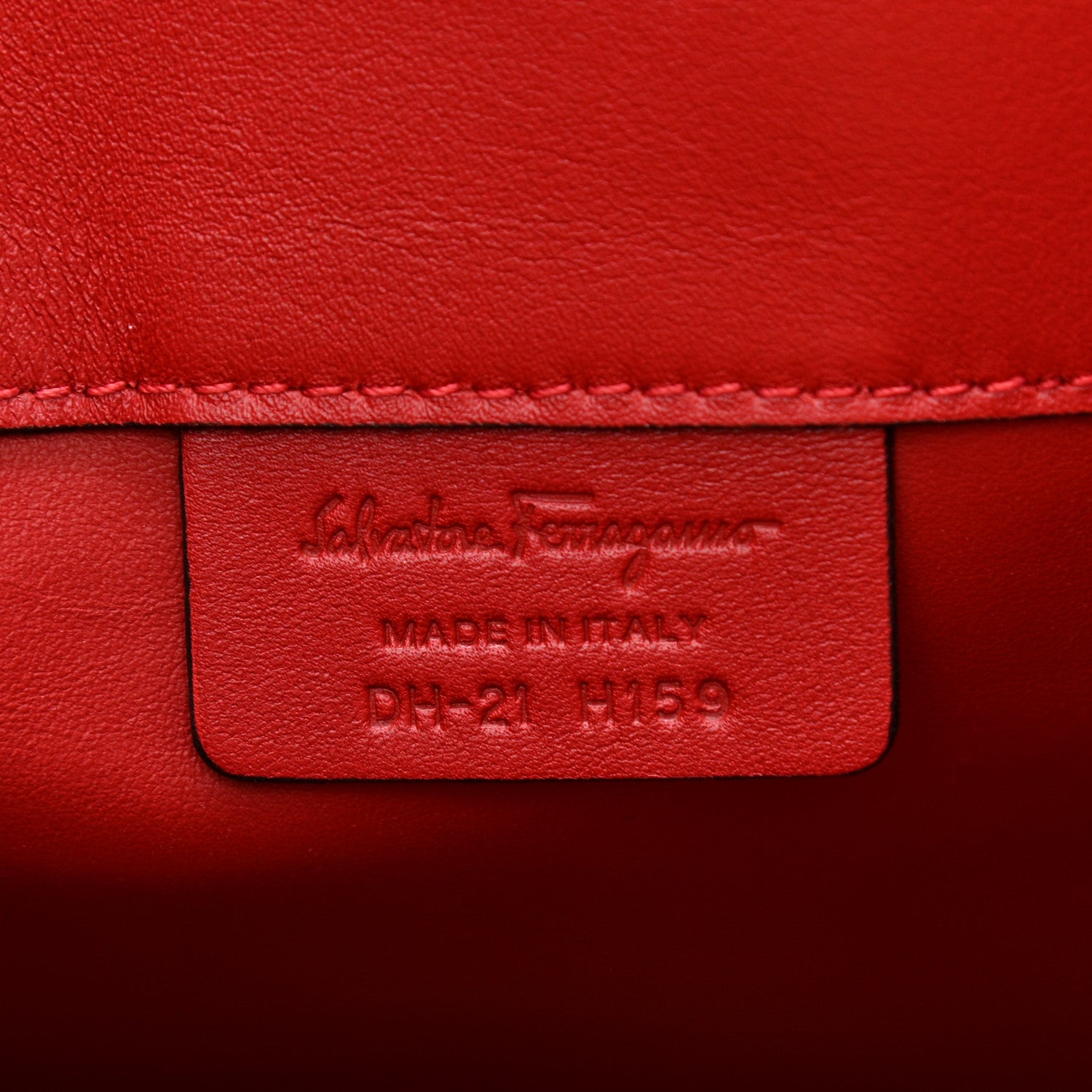 Salvatore Ferragamo Calfskin The Studio Bag Red 7 of 12