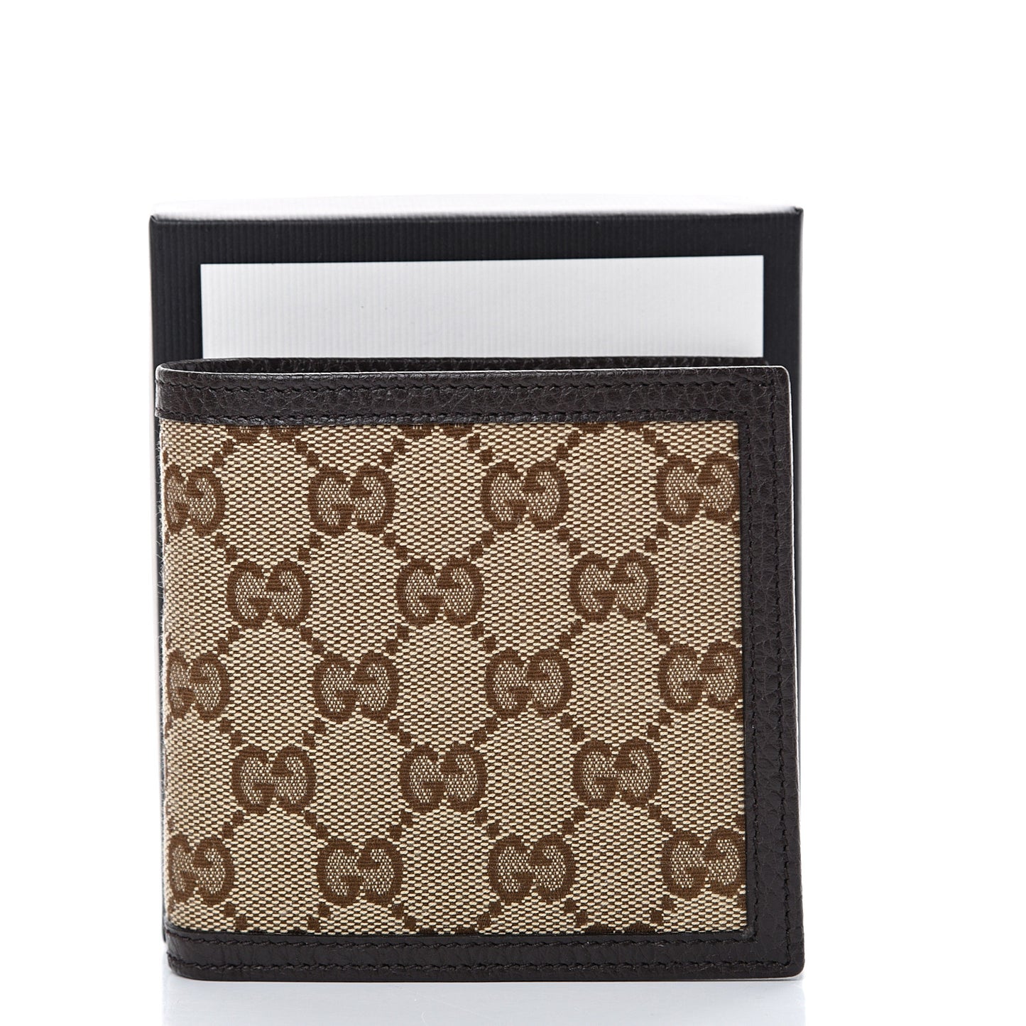 Monogram Bi-Fold Wallet Dark Brown