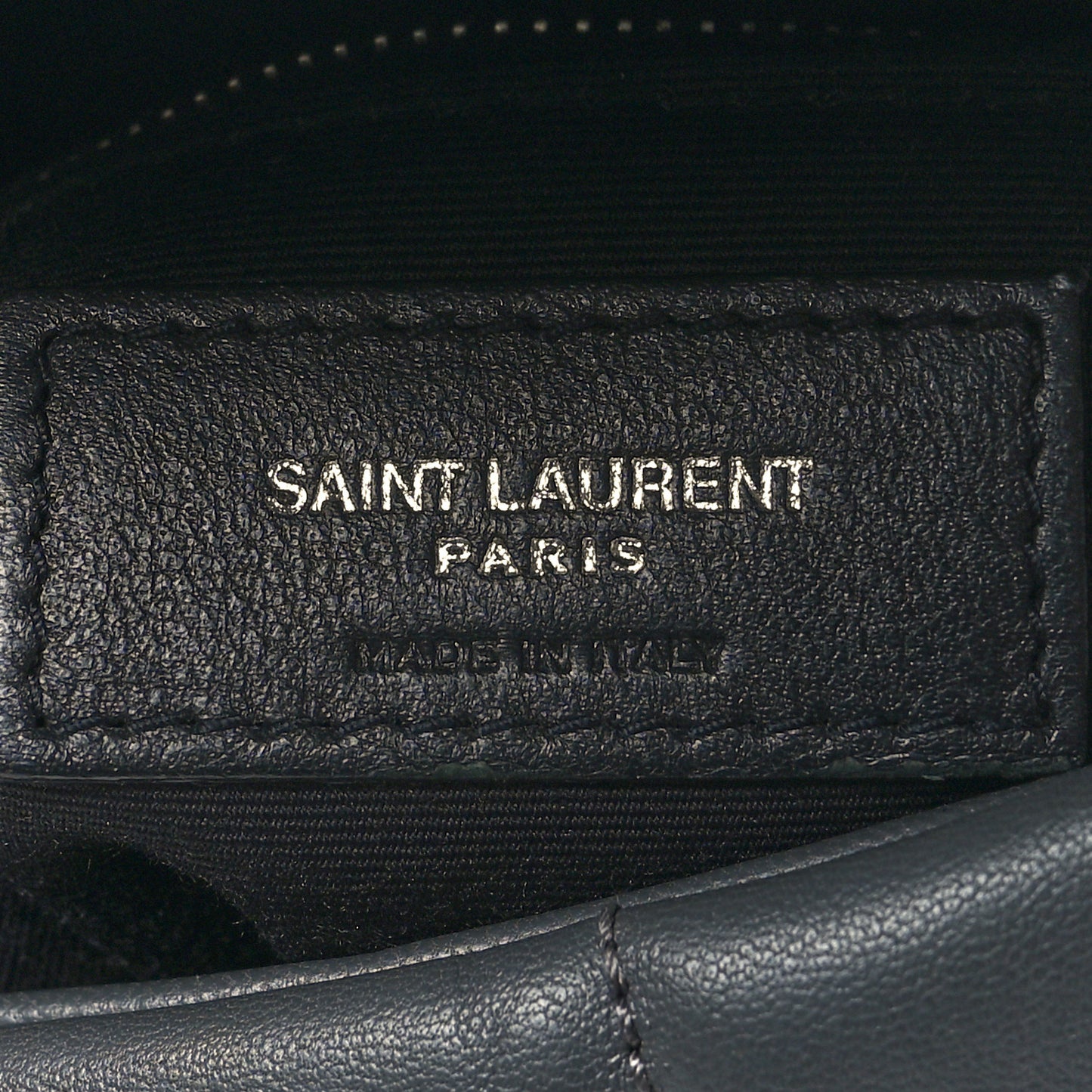 Lambskin Quilted Small Loulou Puffer Monogram Chain Satchel Concrete