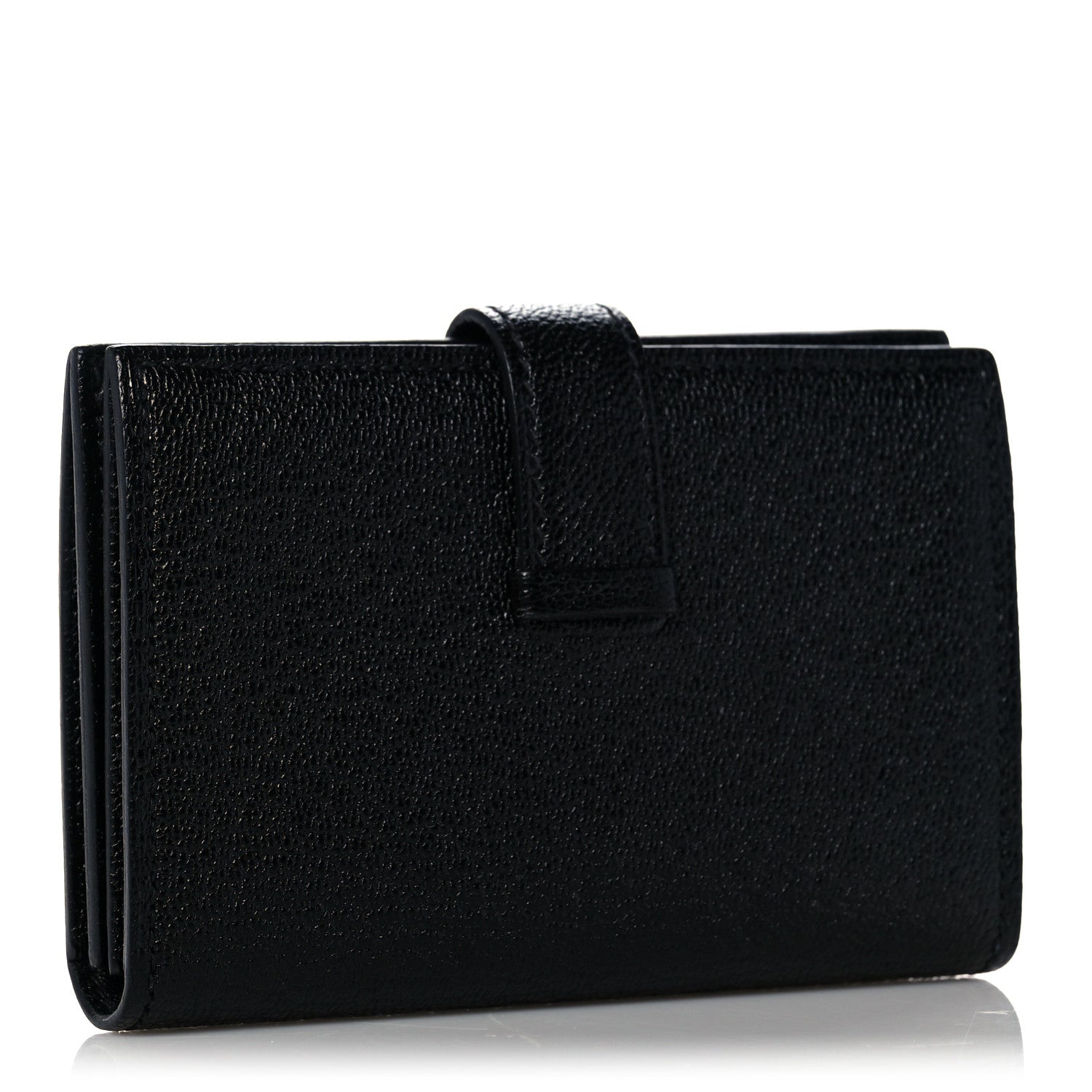 Hermes Chevre Mysore Bearn Card Holder Wallet Black 3 of 9