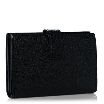 Hermes Chevre Mysore Bearn Card Holder Wallet Black 3 of 9