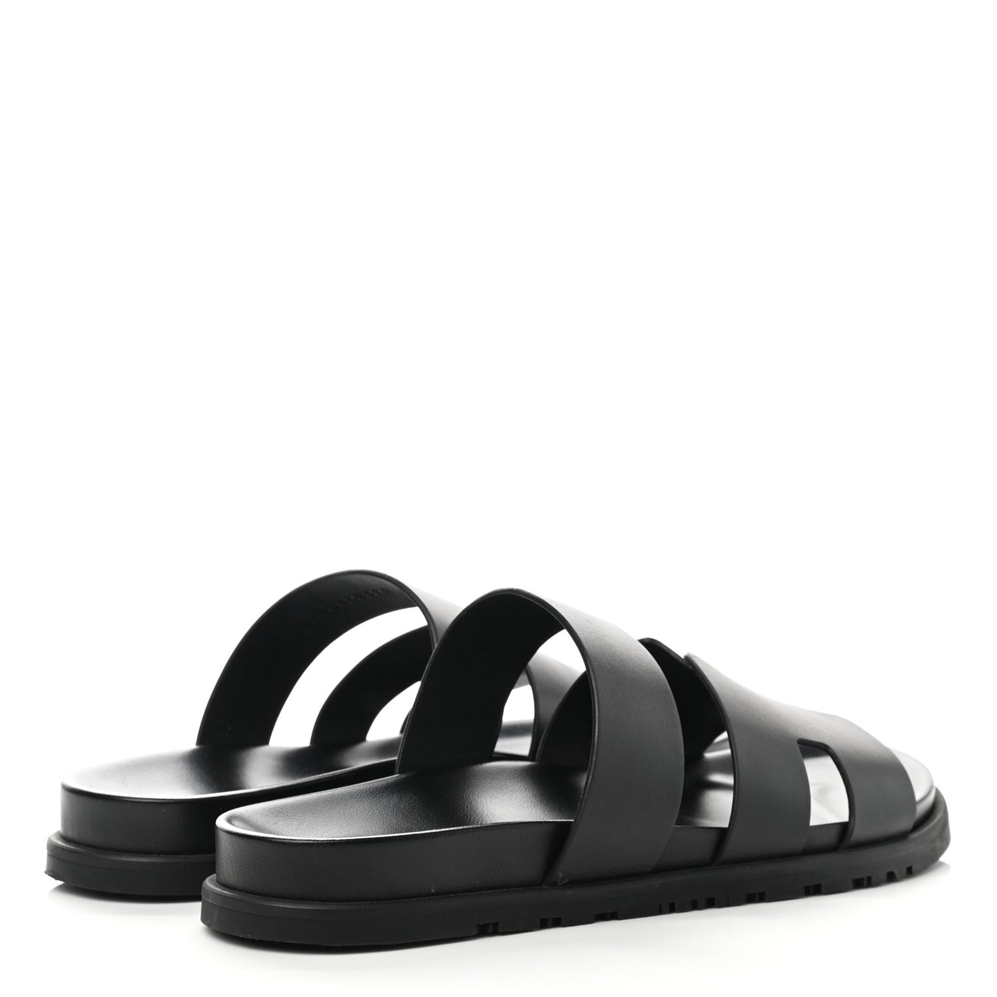 Calfskin Mens Chypre Sandals 43 Black