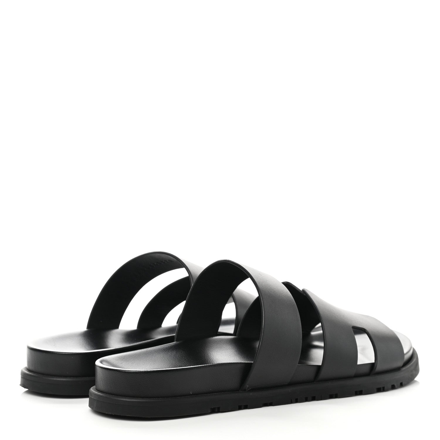 Hermes Calfskin Mens Chypre Sandals 43 Black 4 of 10