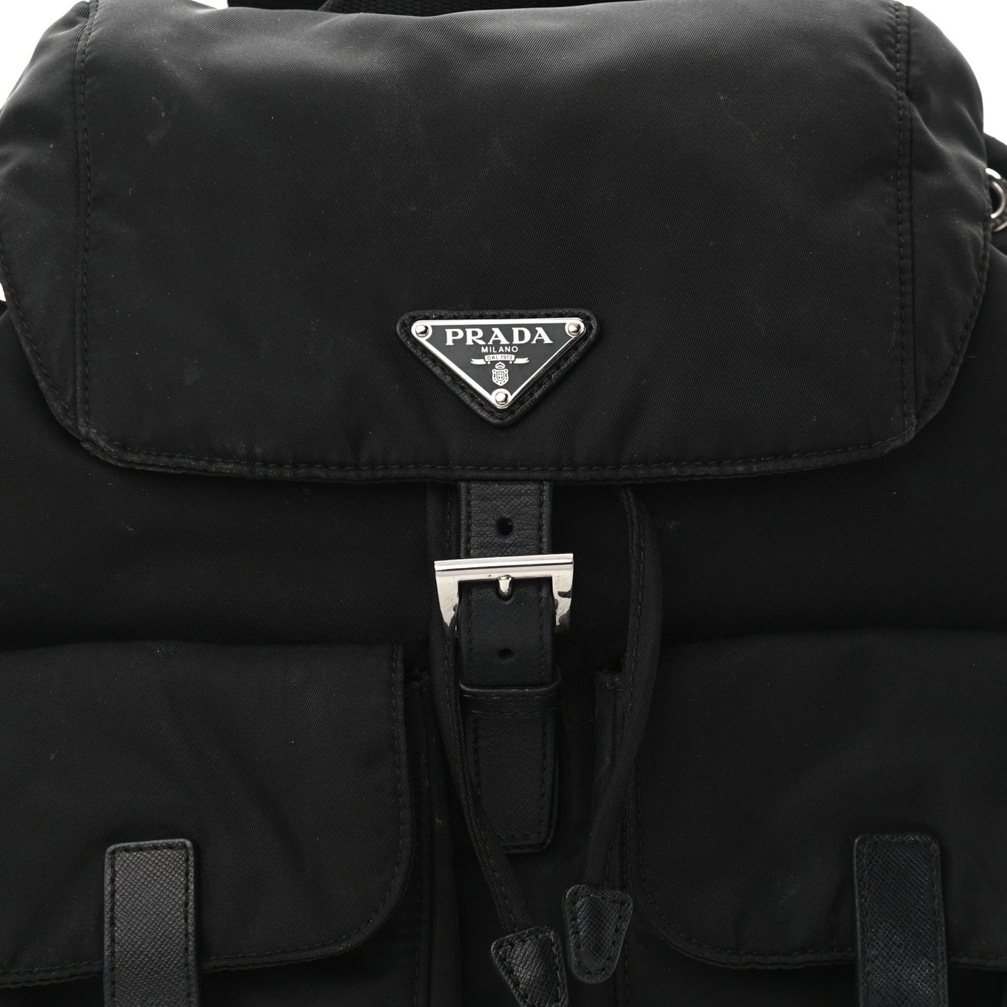 Nylon Vela Medium Backpack Black