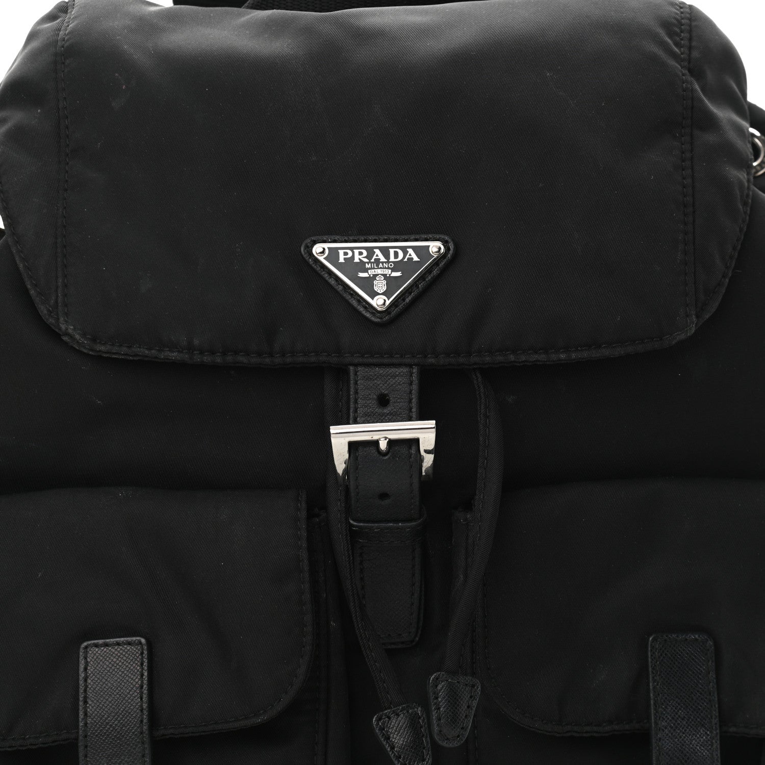 Prada Nylon Vela Medium Backpack Black 9 of 12