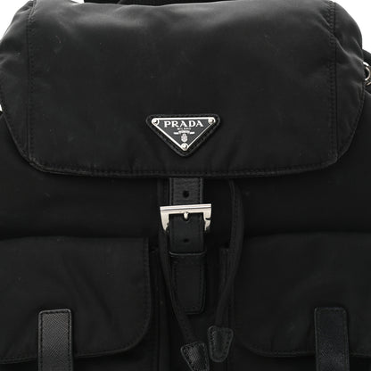 Prada Nylon Vela Medium Backpack Black 9 of 12