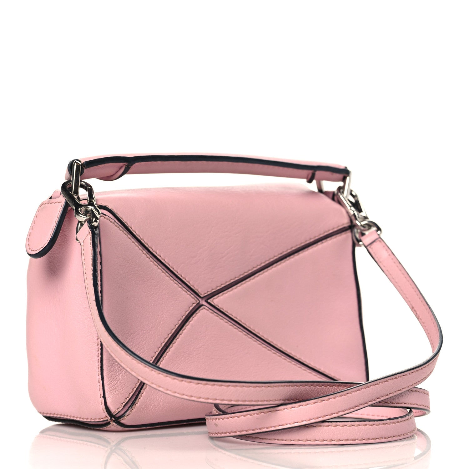 Loewe Calfskin Mini Puzzle Bag Pastel Pink 3 of 10