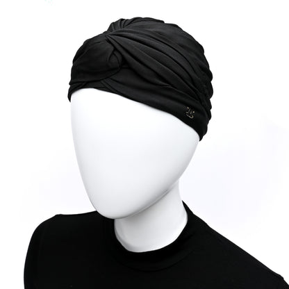 Chanel Silk Turban Black 2 of 8