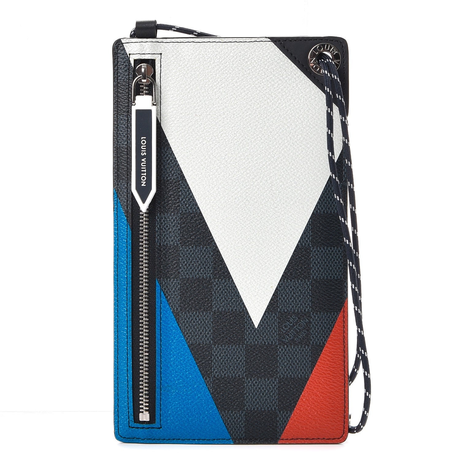 Louis Vuitton Damier Cobalt America's Cup Regatta Ribbon iPhone Pochette 1 of 10