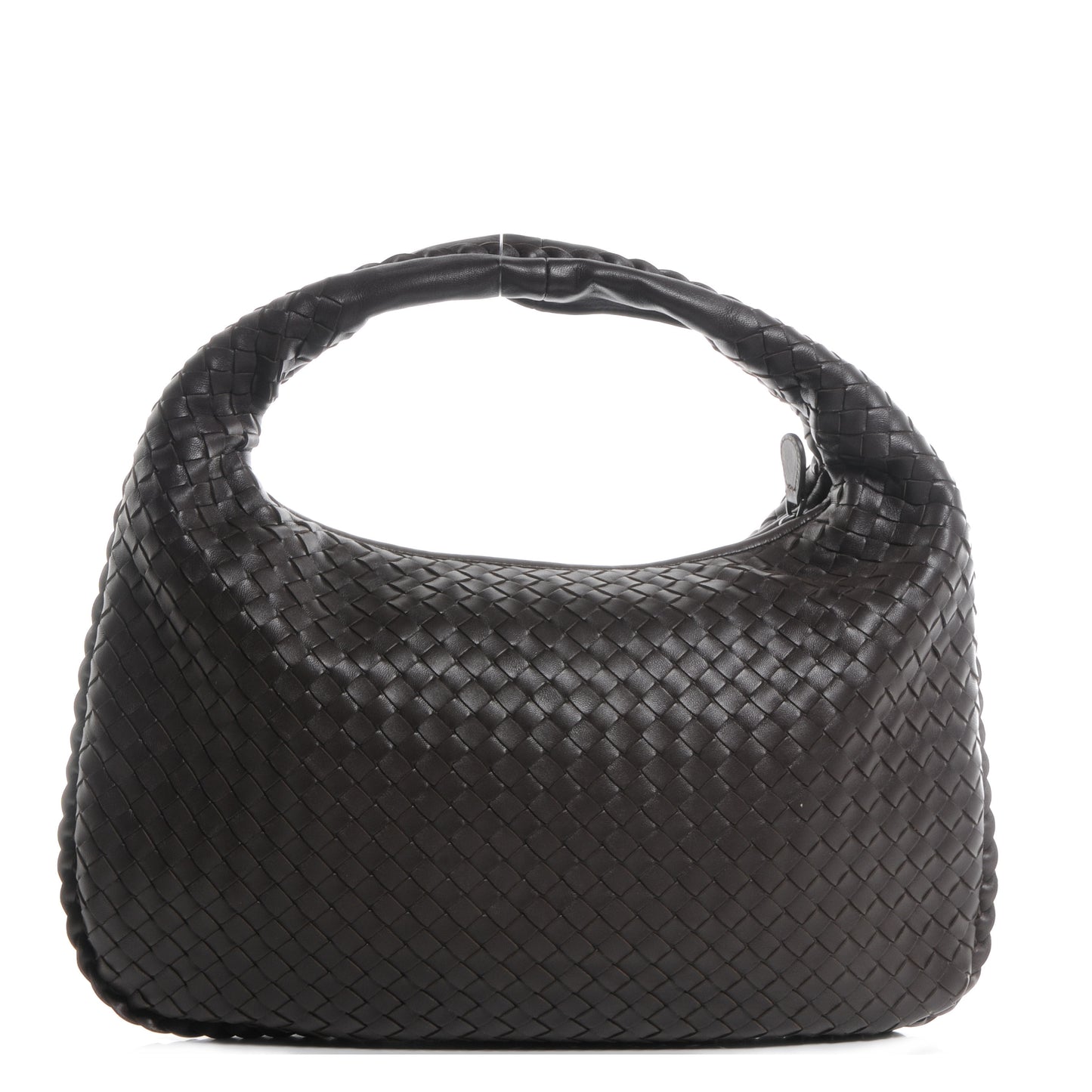 Nappa Intrecciato Medium Veneta Hobo Ebano